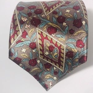 Oscar de la Renta Hand Sewn 100% Silk Velour   Tie